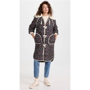 The Great The Reversible Long Quilted
Puffer Jacket size 2 medium